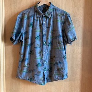 Ocean Current 100% Cotton Button Down size M